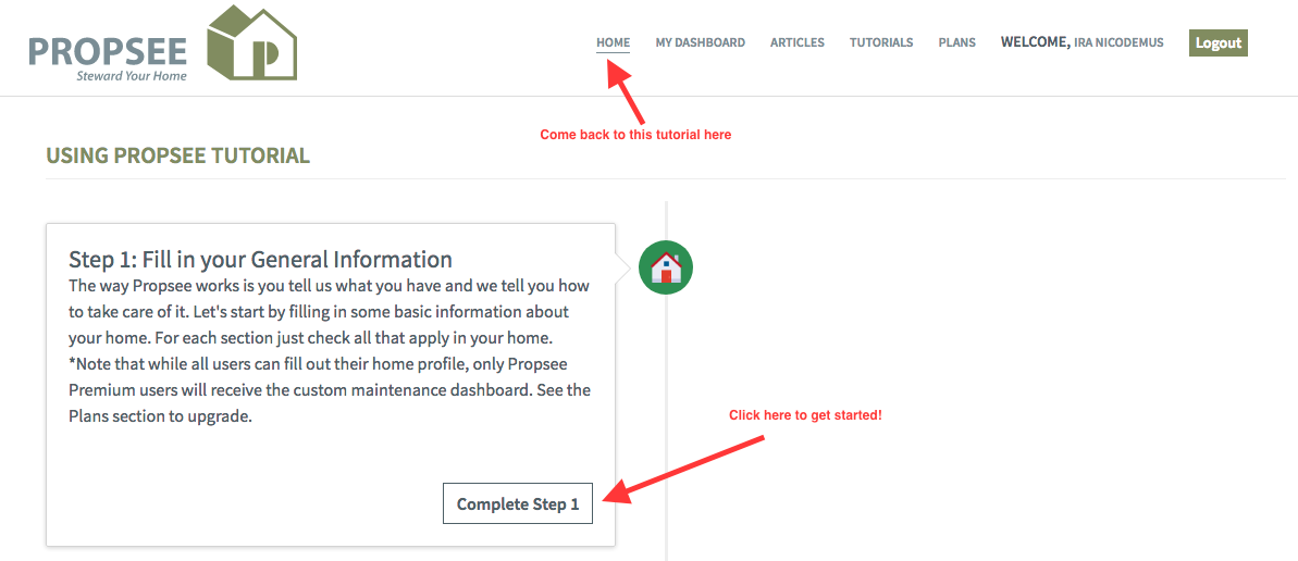 propsee home maintenance tutorial