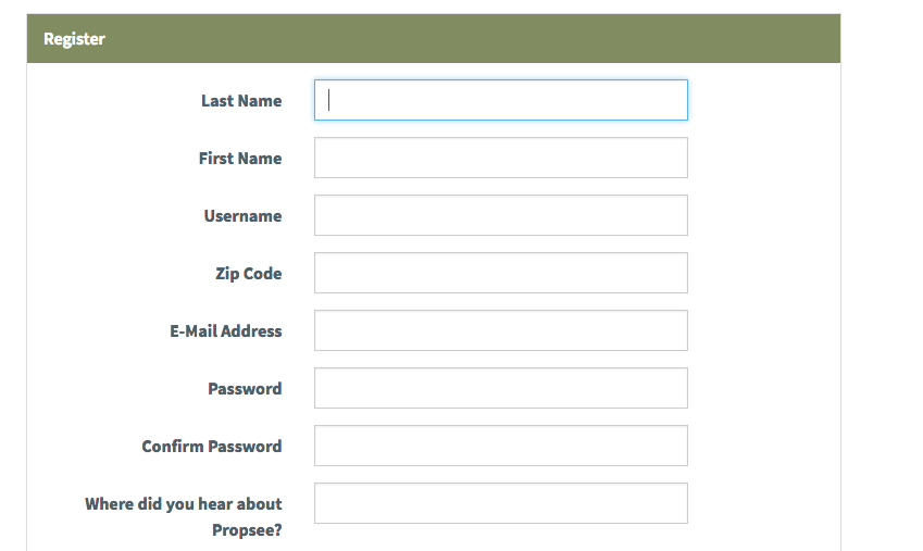 Propsee Account Info